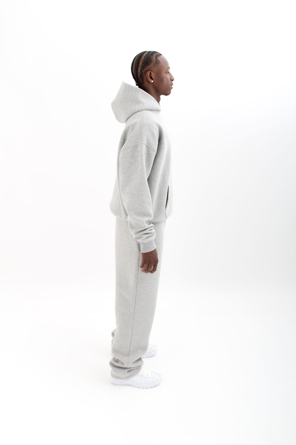 HOODIE GREY MELANGE