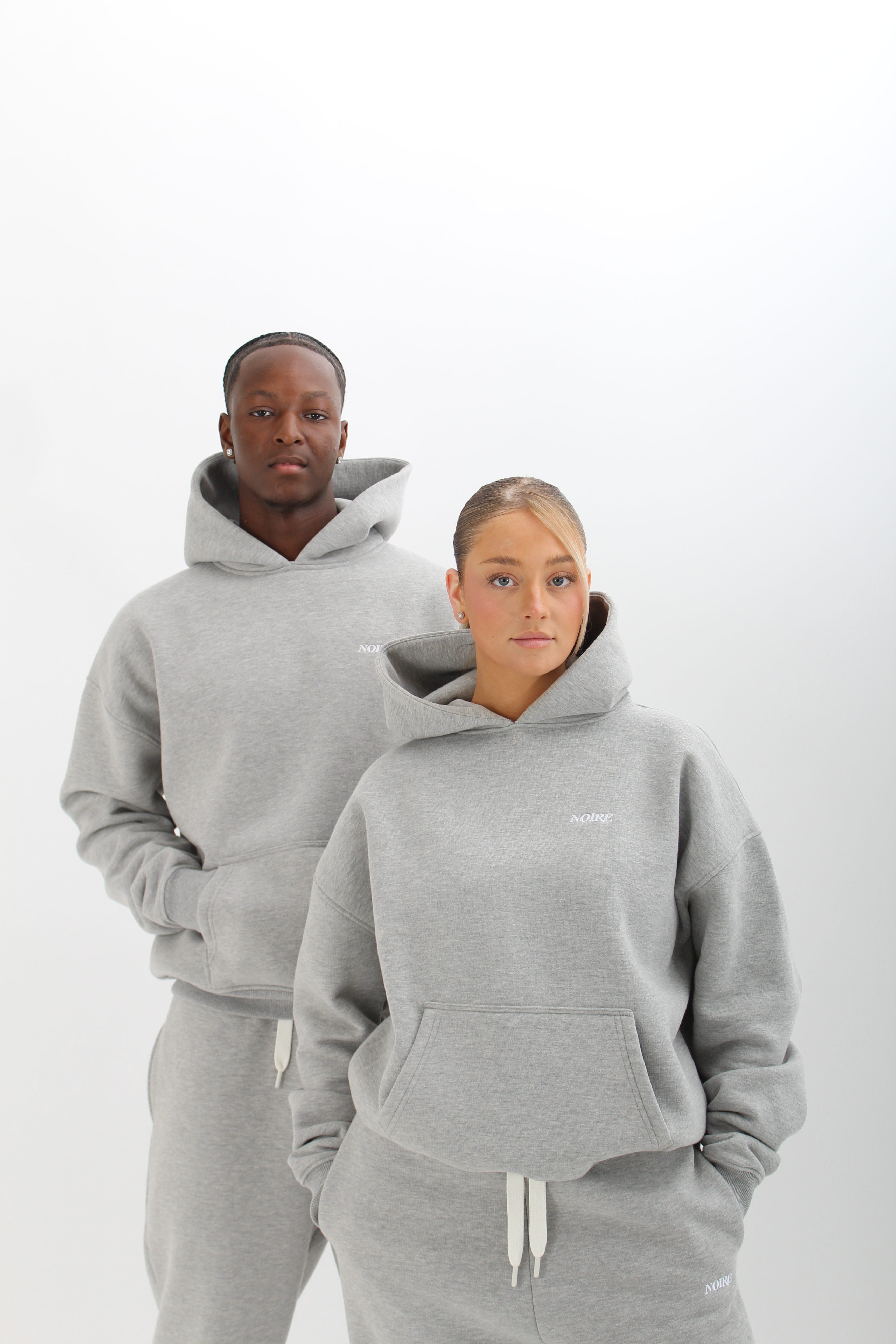 HOODIE GREY MELANGE